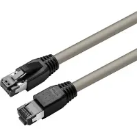 Microconnect S/FTP Cat8.1 suojattu laitekaapeli, 10m, harmaa