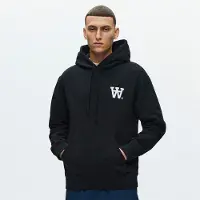 Wood wood Wwcass Aa Print Hoodie 25219 - Black - S