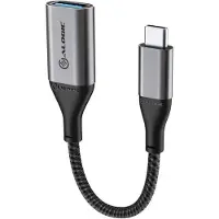 Alogic USB-C – USB A -adapteri, Harmaa