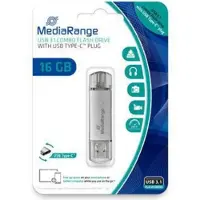 Verbatim – STICK MediaRange USB-Stick 16 GB USB 3.1 combo mit USB Type-C (MR935)