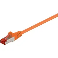 Microconnect Cat6 S/FTP RJ45 25m -verkkokaapeli, oranssi