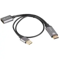 Lanberg HDMI to DisplayPort Adapterikaapeli 4K Musta - 0.2m
