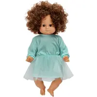 Skrållan Lillan Nukke, Tummat Hiukset, 36 Cm Green Green-OS Vihreä One Size 1+ Years Pojat, Tytöt