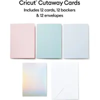 Cricut Cut-Away Cards Pastel R40 (12,1 cm x 16,8 cm) 12-pack