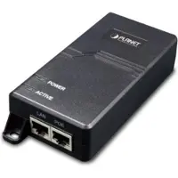 Planet POE-172, Gigabitti Ethernet, 10,100,1000 Mbit/s, IEEE 802.3, IEEE 802.3ab, IEEE 802.3af, IEEE 802.3at, IEEE 802.3u, Musta, 100 m, PoE, Teho
