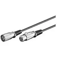 Microconnect XLRMF20 XLR -audiokaapeli, 20 m, musta