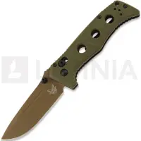 Benchmade Mini Adamas Flat Earth kääntöveitsi, oliivinvihreä