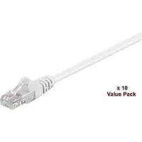 Microconnect Cat5e UTP RJ45 1m -verkkokaapeli, valkoinen