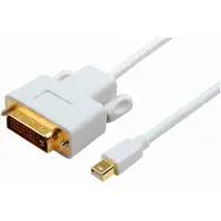 Microconnect Mini DisplayPort – DVI-D -kaapeli, 2 m, valkoinen