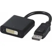 Microconnect Active Adapter DP - DVI-D M-F -adapteri, Musta