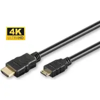 Microconnect HDMI to Mini HDMI -kaapeli, jossa Ethernet, 3 m, musta