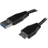 StarTech.com USB3AUB3MS USB-A – Micro-USB B -kaapeli, 3 m, musta