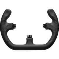 Asetek Open D Black Leather Rim -ohjauspyörä