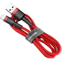 Baseus cable USB A to Lightning 2,4A Cafule CALKLF-B09 1 m red black ()