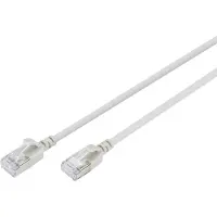 Digitus Ohut RJ45-RJ45 patch-kaapeli, Cat. 6A, F/FTP, AWG 32/7, LSOH, 1.5 m, harmaa (DK-1632-A-015S)
