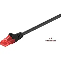 Microconnect Cat6 UTP RJ45 20m -verkkokaapeli, musta