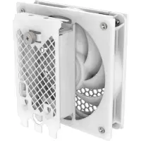 Silverstone FDP02W, ulkoinen 120mm tuuletin laajennuspaikkaan asennettavaksi, valkoinen