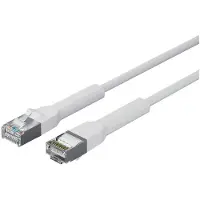 Lanview U/FTP Cat6a laitekaapeli, taivutuskulmalla, 3m, valkoinen