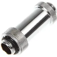 Bitspower Silver Shining Dual G1/4" Adjustable Aqua Link Pipe II (41-69MM)