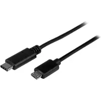 StarTech.com 2.0 USB-C - Micro-USB -kaapeli, 0,5m, musta
