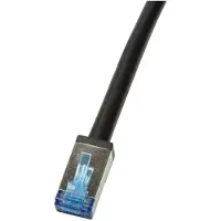 Logilink S/FTP Cat6A suojattu laitekaapeli ulkokäyttöön, 30m, musta