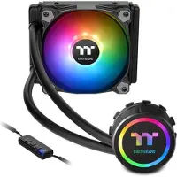Thermaltake Water 3.0 120 ARGB Sync, All-in-one-nesteenjäähdytin, Musta (CL-W232-PL12SW-A)