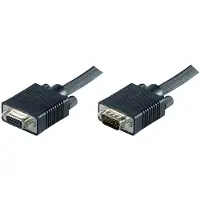 Microconnect VGA -jatkokaapeli, uros-naaras, 5m, musta