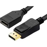 Microconnect DP-MFG-100 - DisplayPort-jatkokaapeli, musta