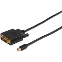 Microconnect Mini DisplayPort – DVI-kaapeli, 2 m, musta