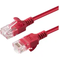 Microconnect Cat6a U/UTP RJ45 10m -verkkokaapeli, punainen