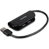 Axagon 2.0 USB-A -keskitin USB hub - 4 porttia - USB 2.0 - Musta
