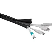 Microconnect Cablesock W/hook and loop 1.8 m Tube dimameter: 2-4cm Black (CABLESOCK)