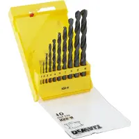 DeWalt METALLIPORANTERÄSARJA HSS-R 10 KPL 1-10 MM