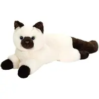 Teddy HERMANN® Lying Birman 36 Cm - White - ONE SIZE