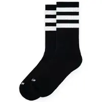 American Socks Back In Black Mid High Socks black / white / white / white Koko Uni