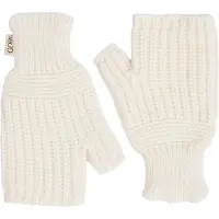 GOBI Cashmere Kynsikkäät 'Rib-Knit Cashmere Gloves' valkoinen