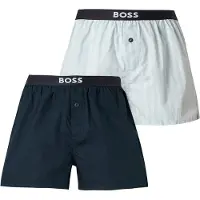 BOSS 2P Boxer Shorts Ew - Blue - S