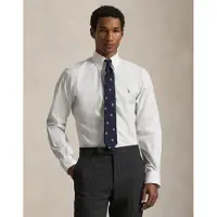Ralph Lauren for man. 712870507001 Custom Fit Oxford Shirt white (45.5), Casual, Cotton, Classic, Long sleeve