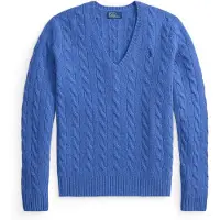 Ralph Lauren for woman. 211971866502 Blue cashmere and wool sweater (L), Casual, Long sleeve