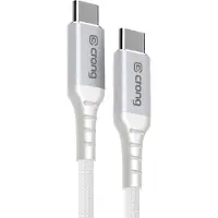 Crong Armor Link - 100W PD 5A USB-C to USB-C Cable 200cm (White)