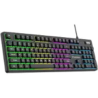 Wozinsky WKG-200 Keyboard with RGB Membrane Gaming Roller - Black (US International ISO) - Pelinäppäimistö - US International - Musta