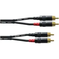 Cordial 2 x RCA uros - 2 x RCA uros -kaapeli, 3 m
