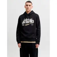 Jack & Jones Collegepaita kitti / musta / valkoinen