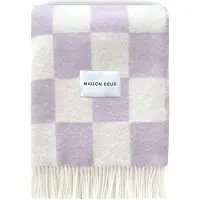 Maison Deux Checkerboard Blanket - White - 130X 200CM