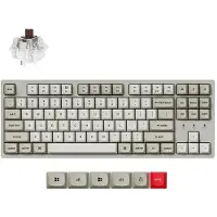 Keychron C1 Pro 8k Qmk mekaaninen näppäimistö, ruskeat kytkimet