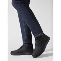 Timberland for man. TB0A658N0011 Black Maple Grove leather sneakers (41.5), Flat, Laces, Casual