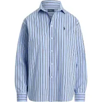 Ralph Lauren for woman. 211910743514 Relaxed Fit Striped Cotton Shirt blue (S), Casual, Long sleeve
