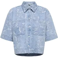 ONLY Pusero 'ONLCleo-Aude' sininen denim / valkoinen