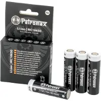 Petromax 18650 Battery 4-Pack Black OneSize