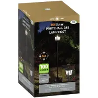 SMART GARDEN Aurinkokennovalaisin Whitehall 365, himmennettävä, Musta, Metalli, Moderni, aurinkokennovalaisin